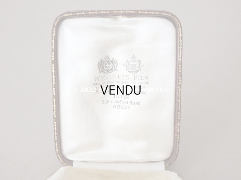 画像9: アンティーク  本革製 ジュエリーボックス ボルドー