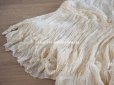 画像7: 1900年頃　アンティーク ウエディングドレスのスカート　シルクシフォンのプリーツ