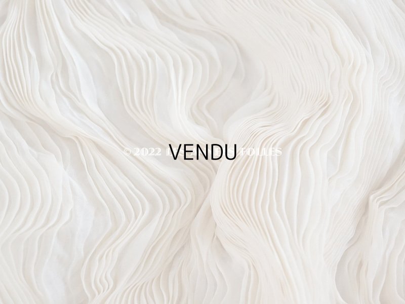 画像15: 1900年頃 アンティーク ウエディングドレスのスカート シルクシフォンのプリーツ