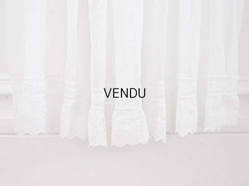 画像17: アンティーク 洗礼式のベビードレス 手刺繍＆手縫い