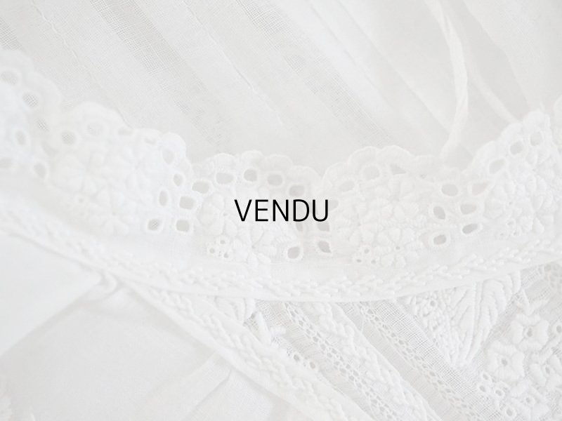 画像4: アンティーク 洗礼式のベビードレス 手刺繍＆手縫い