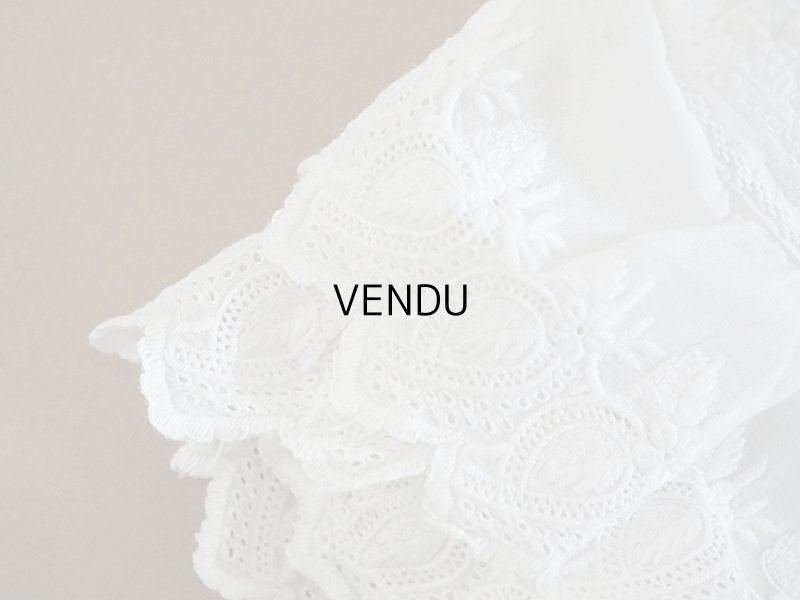 画像7: アンティーク 洗礼式のベビードレス 手刺繍＆手縫い