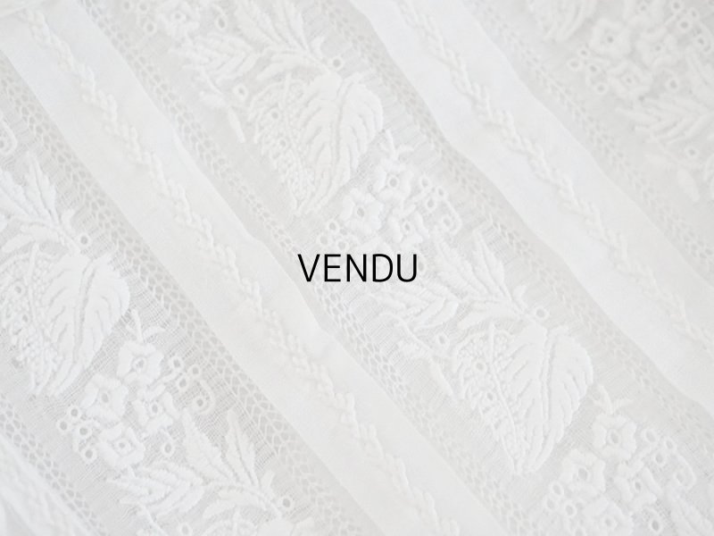 画像6: アンティーク 洗礼式のベビードレス 手刺繍＆手縫い