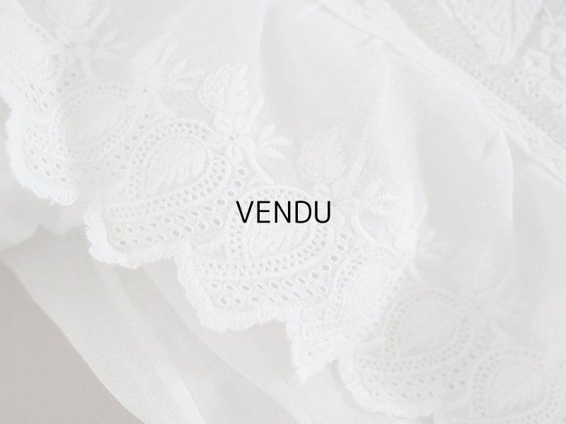 画像8: アンティーク 洗礼式のベビードレス 手刺繍＆手縫い