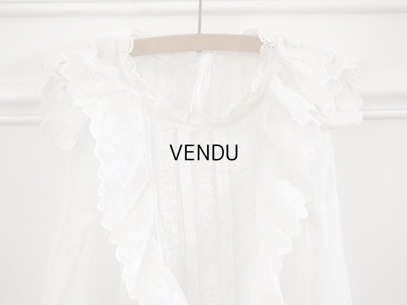 画像3: アンティーク 洗礼式のベビードレス 手刺繍＆手縫い