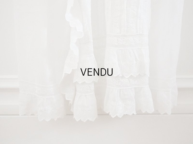 画像11: アンティーク 洗礼式のベビードレス 手刺繍＆手縫い