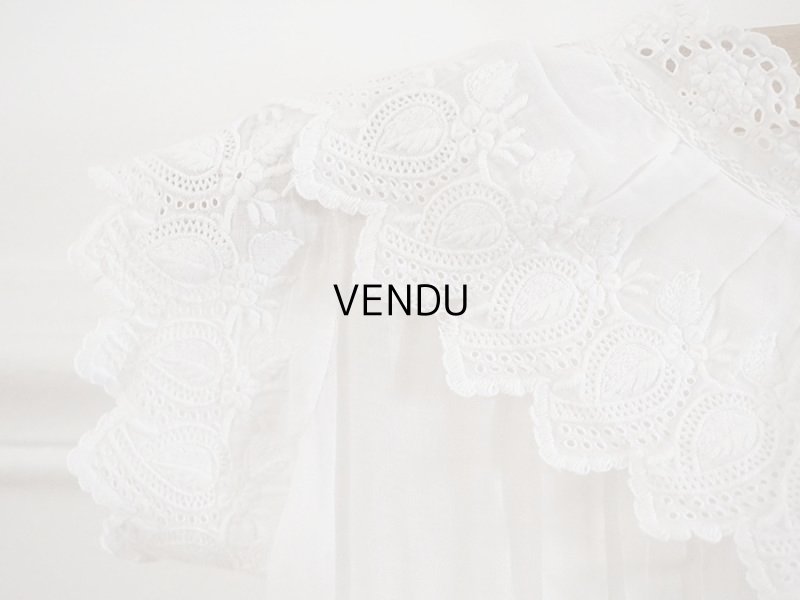 画像14: アンティーク 洗礼式のベビードレス 手刺繍＆手縫い