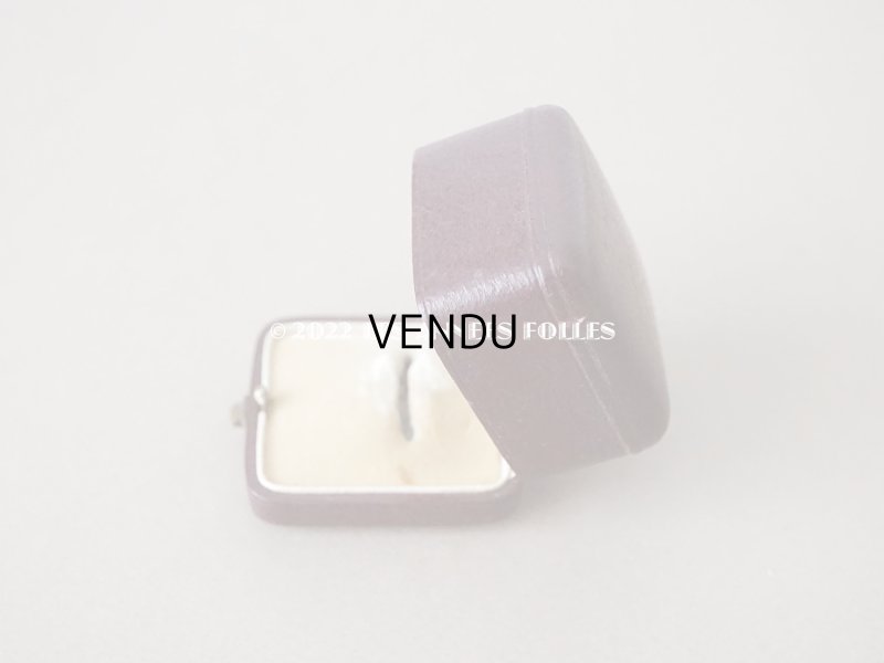 画像3: アンティーク  本革製 リングボックス ジュエリーボックス　ボルドー