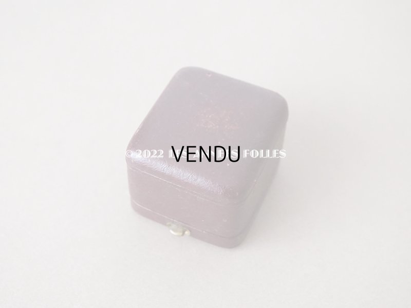 画像4: アンティーク  本革製 リングボックス ジュエリーボックス　ボルドー