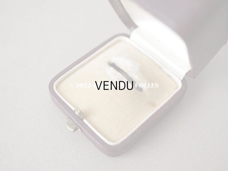 画像7: アンティーク  本革製 リングボックス ジュエリーボックス　ボルドー