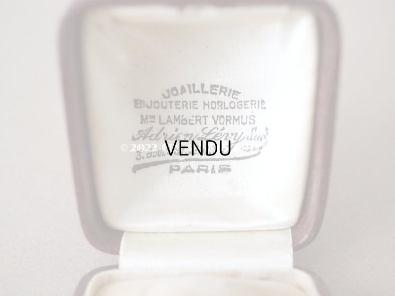 画像6: アンティーク  本革製 リングボックス ジュエリーボックス　ボルドー