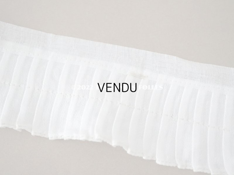 画像6: アンティーク プリーツリボン オフホワイト  5.2cm幅  