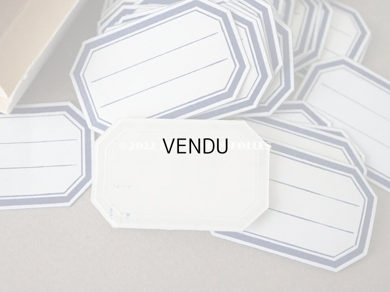 画像3: アンティーク メルスリーのラベル 箱入り 約80枚セット (S) 4×2.5cm