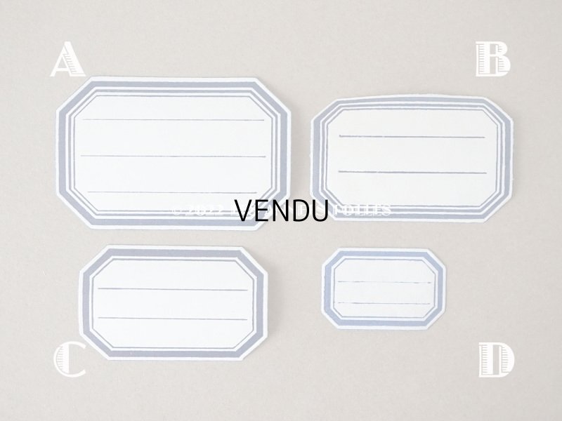 画像6: アンティーク メルスリーのラベル 箱入り 約70枚セット (M) 4.2×2.7cm