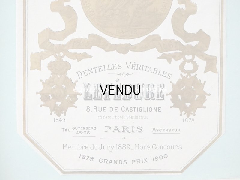 画像4: アンティーク  レース店の紙箱 - LEFEBURE PARIS -