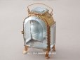 画像1: アンティーク 懐中時計 & ジュエリーボックス パウダーブルーのシルク製クッション (1)