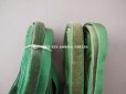 画像5: 未使用 アンティーク シルク製 ベルベットのリボン ダークグリーン 　ダブルフェイス　10m (5)