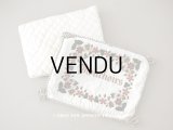 19世紀 ナポレオン3世時代 アンティーク シルク製 ハンキーケース クッション付　刺繍入り　 ハンカチ用ポシェット