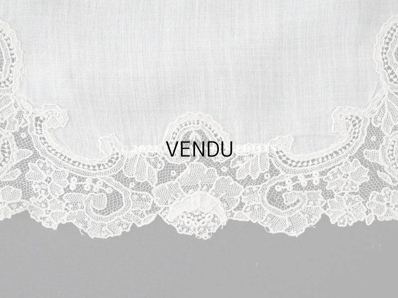 画像9: アンティーク ポワンドローズ  結婚式のハンカチ  【ポワン・ド・ローズ】　【ポワン・ド・ガーズ】 