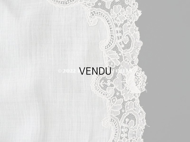 画像7: アンティーク ポワンドローズ  結婚式のハンカチ  【ポワン・ド・ローズ】　【ポワン・ド・ガーズ】 