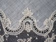 画像15: 19世紀 アンティーク ポワンドガーズ 結婚式のハンカチ モノグラムの刺繍入り 【 ポワン・ド・ガーズ 】