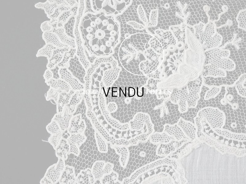 画像11: アンティーク ポワンドローズ  結婚式のハンカチ  【ポワン・ド・ローズ】　【ポワン・ド・ガーズ】 