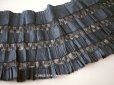 画像1: 19世紀末 アンティーク  ドレスの裾 シルクのプリーツ＆レース 2m 25cm幅 (1)