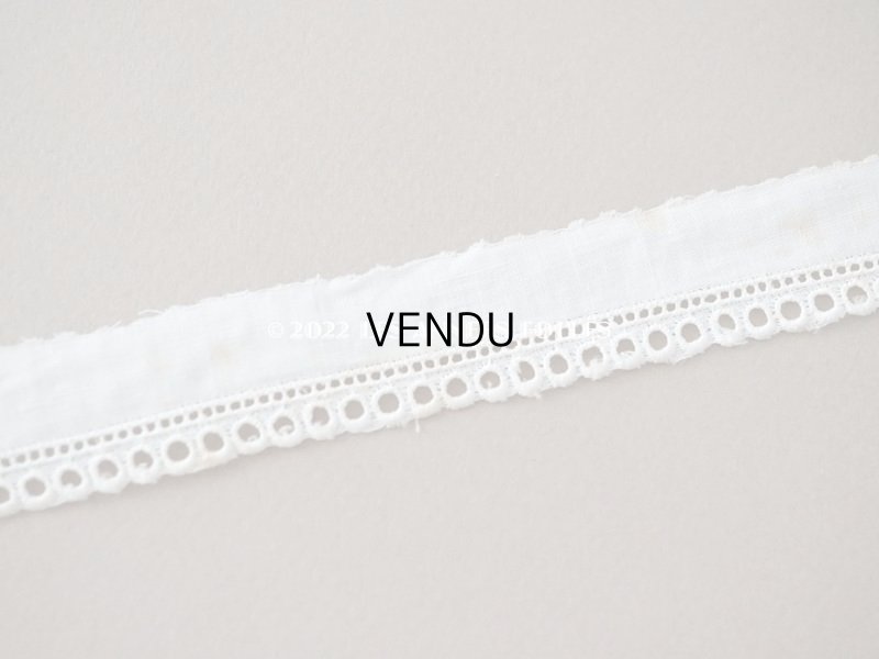 画像6: アンティーク カットワークレース オフホワイト　2cm幅