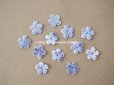 画像2: アンティーク 布花材料  ベルベットの花びらのセット 12ピースのセット 淡い青紫　13mm (2)