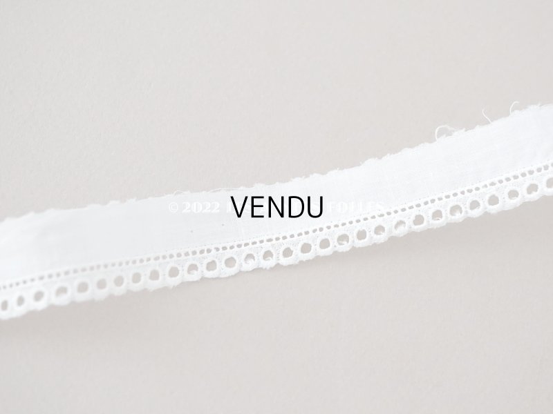 画像5: アンティーク カットワークレース オフホワイト　2cm幅