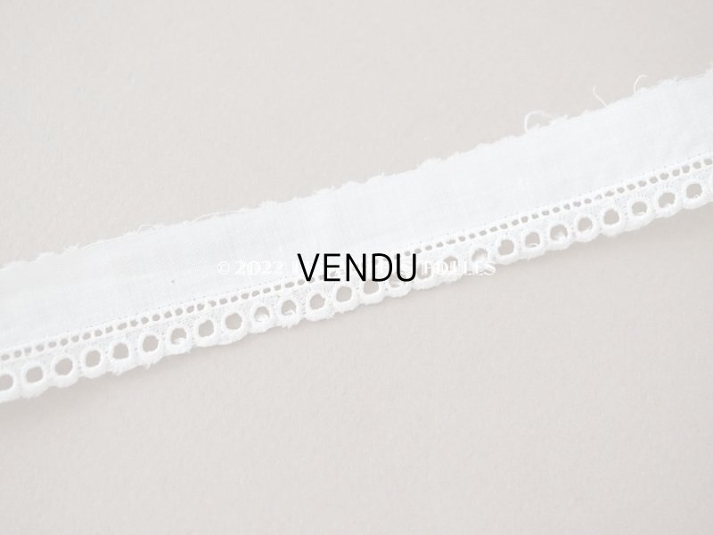 画像3: アンティーク カットワークレース オフホワイト　2cm幅