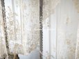 画像3: アンティーク  ウェディングヴェール  花のブーケのモチーフ 約276×174cm アプリカシオン・アングルテール (ボビンレース)　