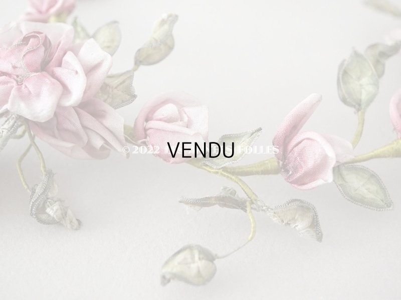 画像5: アンティーク 薔薇のロココモチーフのティアラ 花冠　