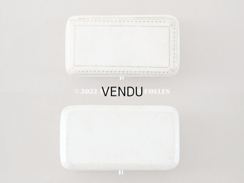 画像6: アンティーク ブローチ用 ジュエリーボックス　金彩入り オフホワイト