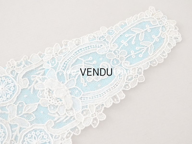 画像4: 19世紀末 アンティーク ポワンドローズの胸飾り ニードルレース  ポワンドガーズ   『ポワン・ド・ガーズ』 『ポワン・ド・ローズ』