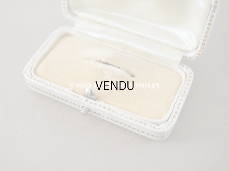 画像4: アンティーク ブローチ用 ジュエリーボックス　金彩入り オフホワイト