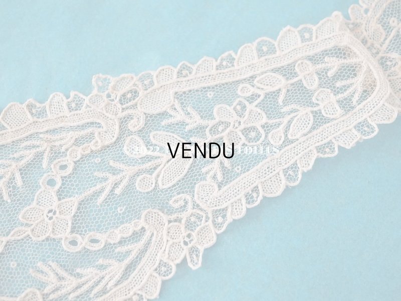 画像10: 19世紀末 アンティーク ポワンドローズの胸飾り ニードルレース  ポワンドガーズ   『ポワン・ド・ガーズ』 『ポワン・ド・ローズ』