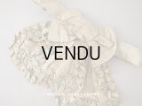 19世紀末 アンティーク ドレス用 シルクリボン ストライプ