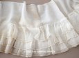 画像1: 1900年代 アンティーク  ドレスの裾  4段のフリル ギャザー入り＆ヴァランシエンヌレース 3.3m (1)