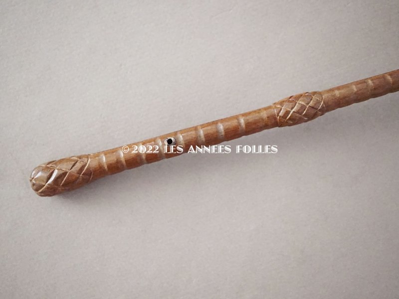 画像9: 19世紀末 アンティーク  シルク製　ピンク＆チョコレートブラウンの日傘 　