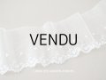 アンティーク 小さなポンポン付 レース 4.4m  幅7.7~11.5cm