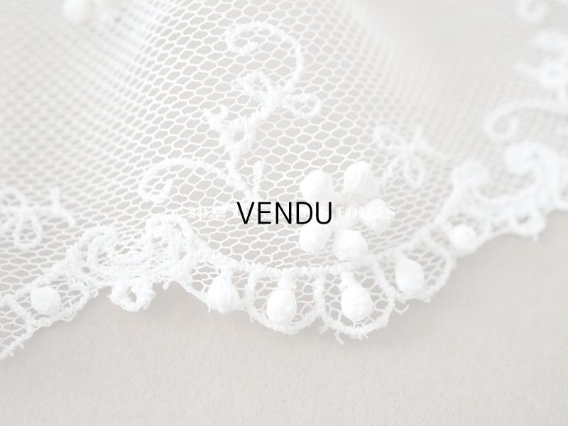 画像4: アンティーク 小さなポンポン付 レース 4.4m  幅7.7~11.5cm