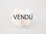 アンティーク ベルベットの布花　 淡いキャメル＆オフホワイト