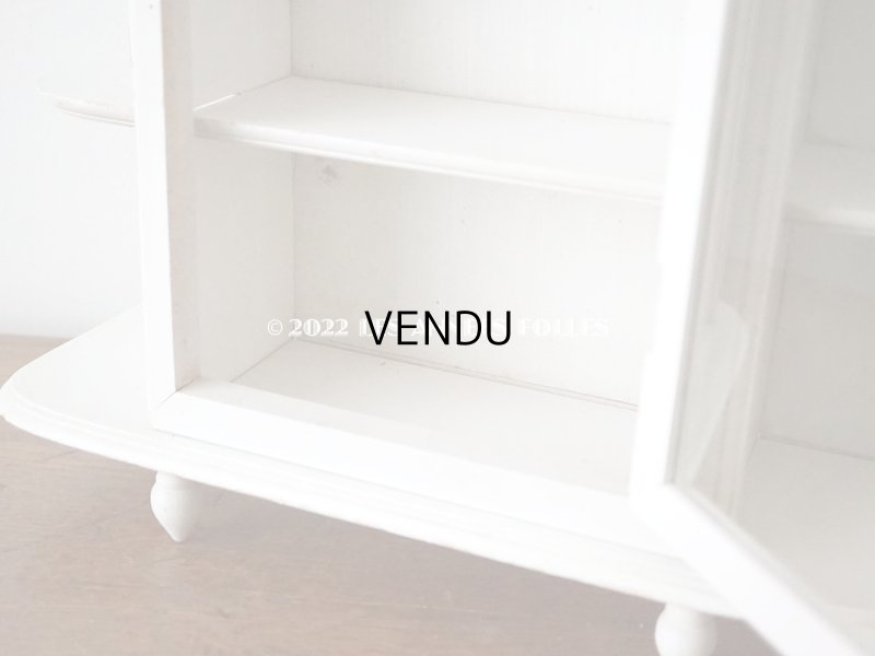 画像9: アンティーク 小さな木製のキャビネット ホワイト