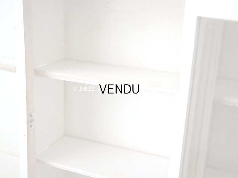 画像8: アンティーク 小さな木製のキャビネット ホワイト