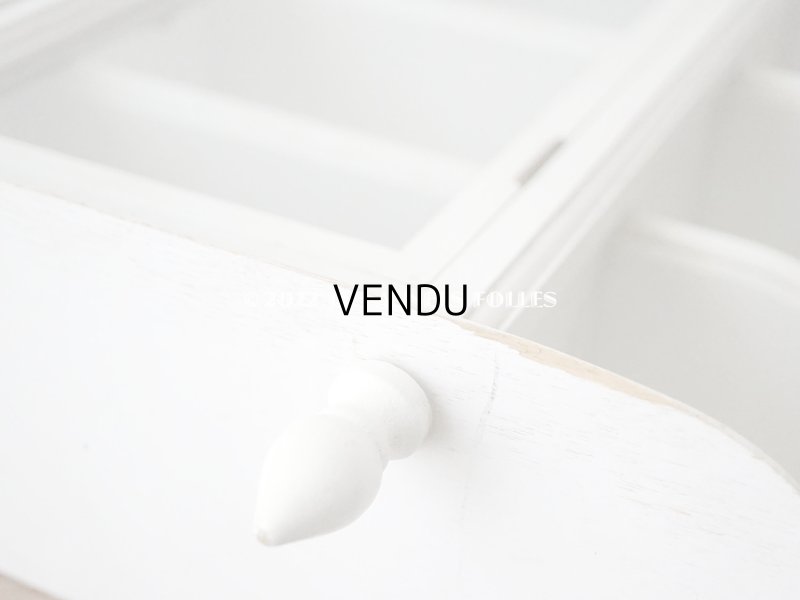 画像14: アンティーク 小さな木製のキャビネット ホワイト