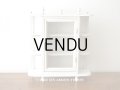 アンティーク 小さな木製のキャビネット ホワイト
