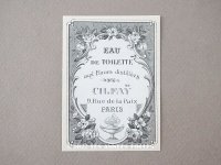 1900年頃 アンティーク パフュームラベル EAU DE TOILETTE AUX FLEURS DISTILLEES - CH.FAY PARIS -