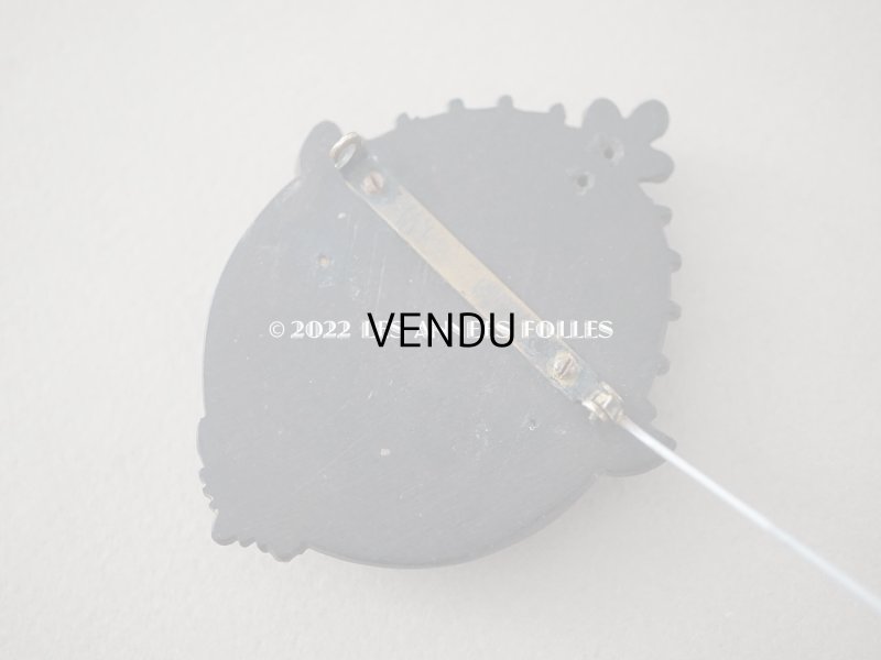 画像7: アンティーク  ヴィクトリアン 鈴蘭のロケットブローチ モーニングジュエリー