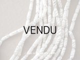 アンティーク スフレビーズ ひねり模様入り 吹きガラス製ビーズ シルバー 2×5.5mm 約600ピース